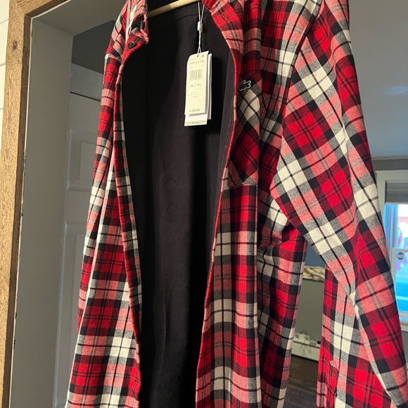 Lacoste Regular Fit Checkered Thick Flannel Overshirt MENS New with tags. - Picture 1 of 8